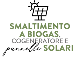 SMALTIMENTO A BIOGAS COGENERATORE E pannelli SOLARI